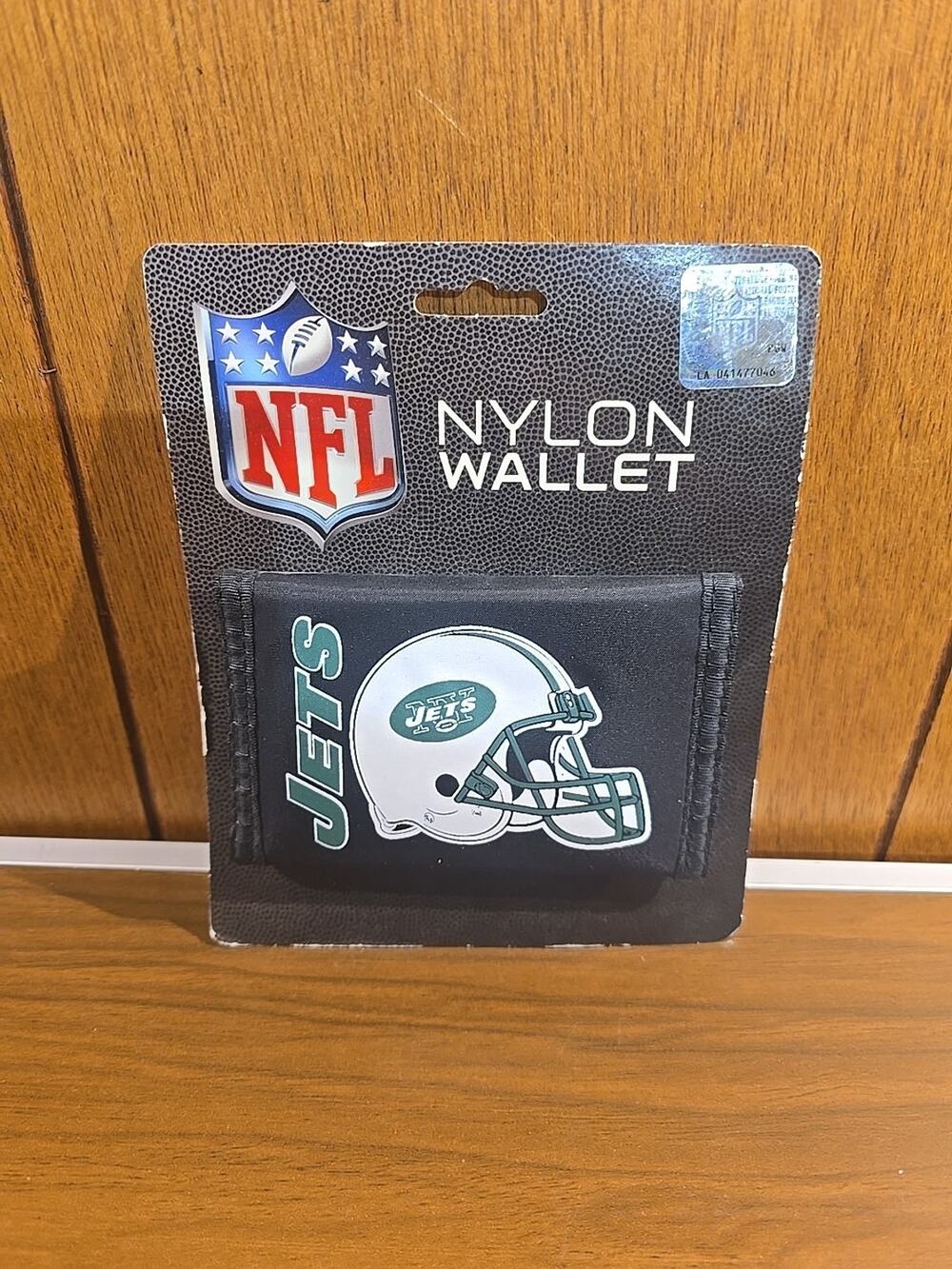 New York Jets Football Licensed NFL Billfold Wallet Black Nylon Trifold